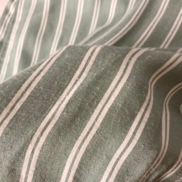 RVCA Nouveau Striped Mint Green Open Back Viscose Midi Dress Size Small - Picture 14 of 16